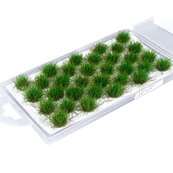 32Pcs Mutlicolor סימולציה דשא הקן מודל חול זירת DIY מציאותי דשא G6KA