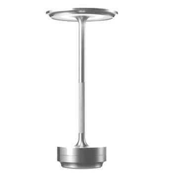 פשוט לחייב מנורת שולחן מסעדה בר מנורת שולחן USB מנורת שולחן עמעום אווירה רטרו כסוף