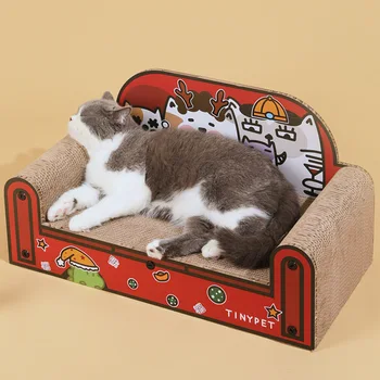 חלל גדול הספה שריטת החתול לוח DIY רב תכליתי מדבקה חתול ספה חתול קן ציוד לחיות מחמד החתול צעצועים