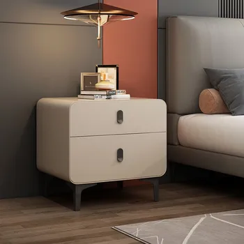 (עציות (מלשון עץ אחסון לצד המיטה שולחן מיני מודרנית פשוטה השינה ליד המיטה שולחן פשטות Comodini המצלמה דה ליטו ריהוט הבית