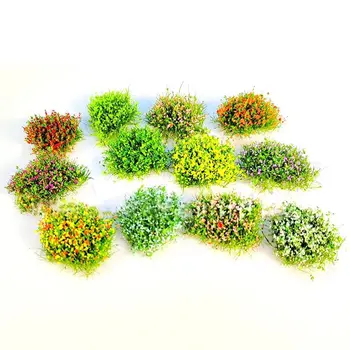 חול שולחן דגם ערבה חיצונית תפאורה נוף פרח אשכול DIY מיקרו זירת בגרינבלט מיני ערבה צמחים מלאכותיים