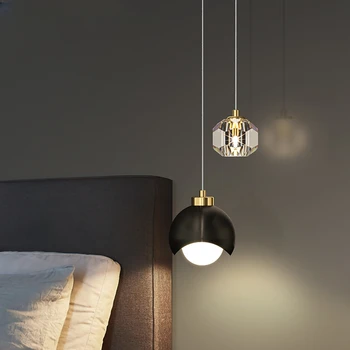 עיצוב חדר Led אמנות נברשת תליון מנורה אור יוקרה מאסטר המיטה מודרני בסגנון פשוט נורדי קו חי בטלוויזיה רקע קיר