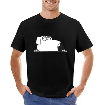בריאן הכלב Peeker קריקטורה מצחיק חולצה חמודה מקסימום גרפי החולצה החולצה הענקית חולצות t מצויד חולצות לגברים