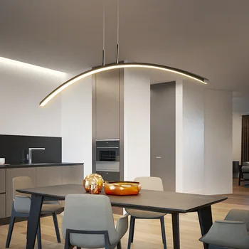 המודרני הוביל אורות תליון עבור סלון חדר אוכל מטבח שחור-לבן התקרה תליון מנורה Luminiares LED מנורת תלייה