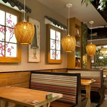 במבוק נברשת B & B Inn בית תה סיר חם מסעדה מסעדה קישוט אישיות בעבודת יד במבוק המנורה