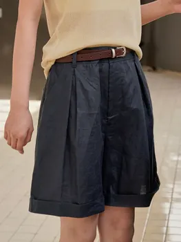 אישה דגם חדש bermudes מכנסיים קצרים עם כיסים