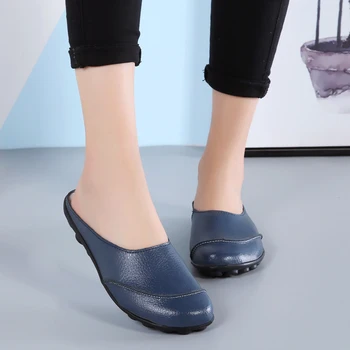 2023 חדש קיץ נשים נעלי בד שטוחות מזדמנים כל-התאמה חצי נעלי גרסה קוריאנית מגמה תחרה נשים עצלנים נעלי נשי