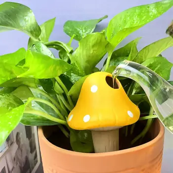 4Pcs השקיית צמחים קוצים עצמית Waterer פטריות בצורת חלחול מים חמוד עיצוב אוטומטי פרח השקיית צמחים Dripper