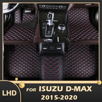 המכונית מחצלות עבור איסוזו D-מקס 2015 2016 2017 2018 2019 2020 מותאם אישית אוטומטי הרגל רפידות הפנים אביזרים