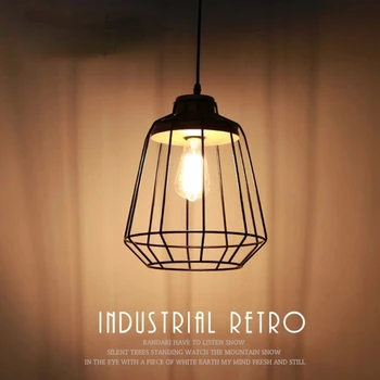 וינטג ' תעשייתי מנורת קיר ברזל אהיל הכלוב פמוט קיר מודרני מקורה תאורה עבור לופט סלון עיצוב הבית