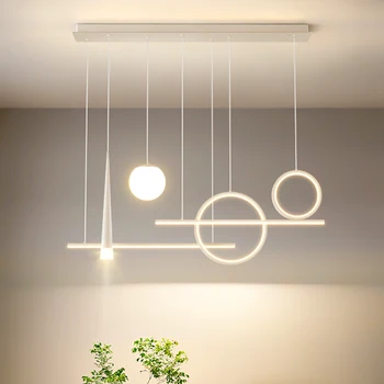 מנורת תקרה תלויה אור נברשות מנורות סלון נורדי עיצוב הבית חדר האוכל תליון מנורה אורות תאורה פנימית
