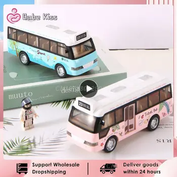 ילדים בידור עמיד דגם יפה מעשית פשוטה אוטובוס התנגדות ללבוש סימולציה פאזל צעצועים נייד אופנה