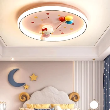 נורדי קישוט הבית סלון הילדים עיצוב חדר השינה חלל חכם מנורת led אורות החדר ניתן לעמעום אור תקרת תאורה פנימית