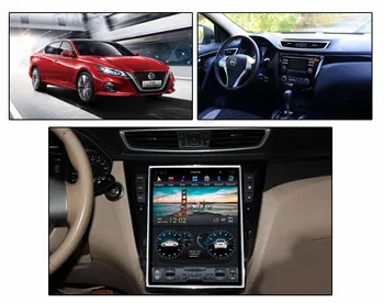 אנדרואיד 12 טסלה סגנון ניסן הקאשקאי 2013 -2018 Carplay GPS ניווט לרכב מולטימדיה נגן וידאו סטריאו רדיו יחידת הראש