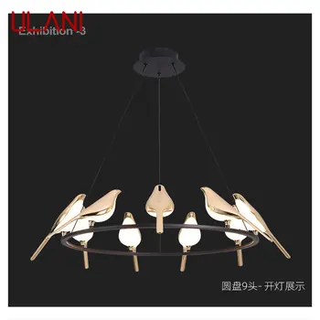ULANI נורדי תליון מנורה מודרנית בציר סיבוב LED ציפור אור עיצוב יצירתי קישוט חיים חדר אוכל חדר השינה