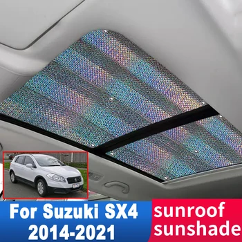 על Suzuki Crossover SX4 S Cross 2014-2021 2019 2017 2015 אוטומטי גגון שמשיה גג קרם הגנה בידוד חום שמשת המכונית 2x