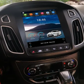 עבור טסלה סגנון 2 Din אנדרואיד 12 רדיו במכונית עבור פורד פוקוס 3 Mk 3 2011 - 2035 מולטימדיה נגן וידאו GPS סטריאו Carplay DSP RDS
