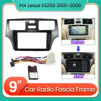 2 DIN אנדרואיד רדיו במכונית Fascia מסגרת לקסוס ES 250 300 350 2001-2006 עבור לקסוס RX300 RX330 RX350 RX400H II 2 2003 - 2009
