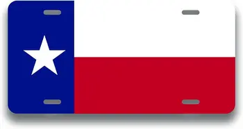 מדינת טקסס דגל הרישוי תג יהירות מתכת משאית קרוואן נגרר קיר החנות מערת אדם לוחית רישוי מכונית לוחית רישוי רכב