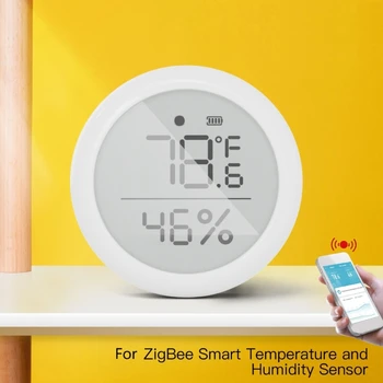 טמפרטורה ולחות דיגיטלי מד טמפרטורה מד לחות דיוק כיול תצוגת LCD עבור המשרד הביתי