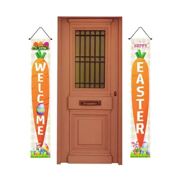 באנרים תלויים על דלת הכניסה אביב קישוטי חג הפסחא קולב באנר 30x180cm עונתית קישוט באנרים הביתה בדלת הקדמית.