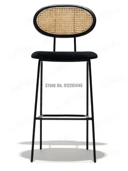 נורדי מעצב קש בר הכיסא פשוטים כיסא גבוה פנאי קפה רטרו בר הכיסא מול השולחן כיסא