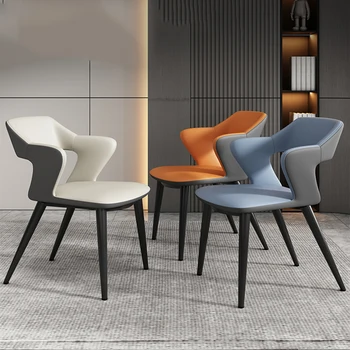 טרקלין חיצוני כסאות אוכל מודרניים המשחקים השינה מעצב האוכל כיסאות ארגונומיים בר Chaises דה סלון ריהוט הבית WJ40XP