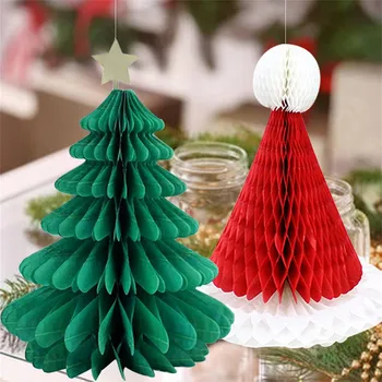 חדש ב עץ חג מולד תפאורה חלת דבש סנטה קלאוס כובעים תלוי תליון חג המולד טיפה קישוט עבור חג המולד מסיבת פסטיבל קישוט