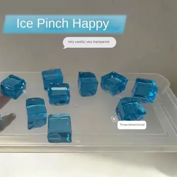 מיני רך, צעצועים יצירתיים מתחים לסחוט צעצוע הלחץ צעצועים שקוף נגד לחץ מוצ ' י בלוק קרח צעצוע