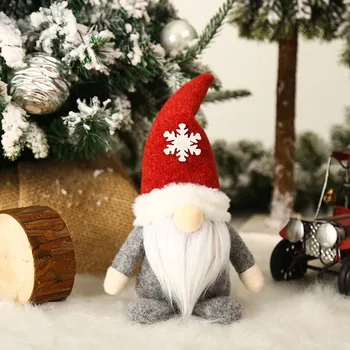 בשכבות מגש Tomte גמד גמד קישוטים סנטה בובה שוודית חג המולד הביתה h Mansion קישוט להגדיר