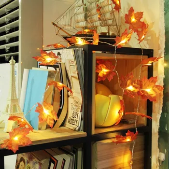 DIY ליל כל הקדושים ואת השנה החדשה זה העיצוב: מלאכותי העלה LED אורות מחרוזת, זרי פרחים, אידיאלי עבור משפחה התכנסויות חג המולד